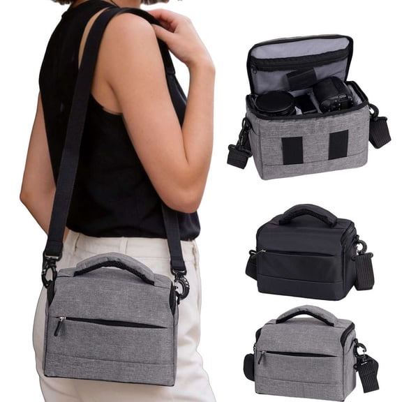 Spencer Camera Bag, Digital Camera Case, Camcorder Bag Padded Camera Equipment Bag Carrying Case Compatible for Canon, Nikon, Sony, Olympus