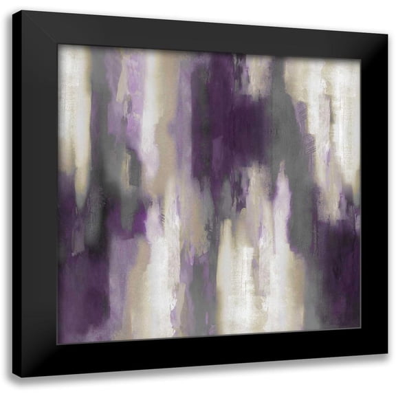 Spencer, Carey 12x12 Black Modern Framed Museum Art Print Titled - Apex Amethyst II