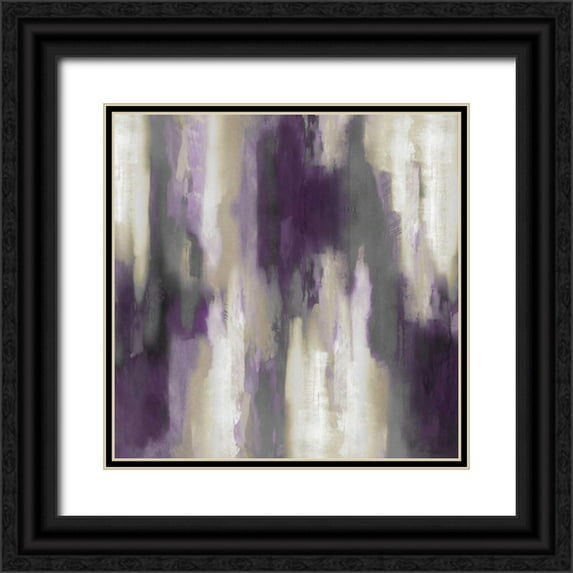 Spencer, Carey 20x20 Black Ornate Wood Framed with Double Matting Museum Art Print Titled - Apex Amethyst II