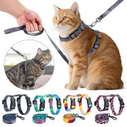 Spencer Cat Harness and Leash Set, Escape Proof Adjustable Cat Harness, Soft Lightweight, Use Safe & Easy, Walking Travel Kitten Harness for Small Medium Large Cats