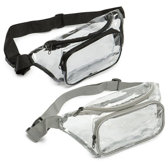 Spencer Clear Fanny Pack for Women Men, Stadium Approved Transparent Waist Pack Waterproof Adjustable Belt Bag for Sporting Event, Concerts, Festival, Games