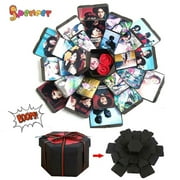 Spencer Creative Explosion Gift Box Scrapbook DIY Handmade Photo Album Surprise Box for Birthday Party, Wedding Christmas Gift 18 x 18