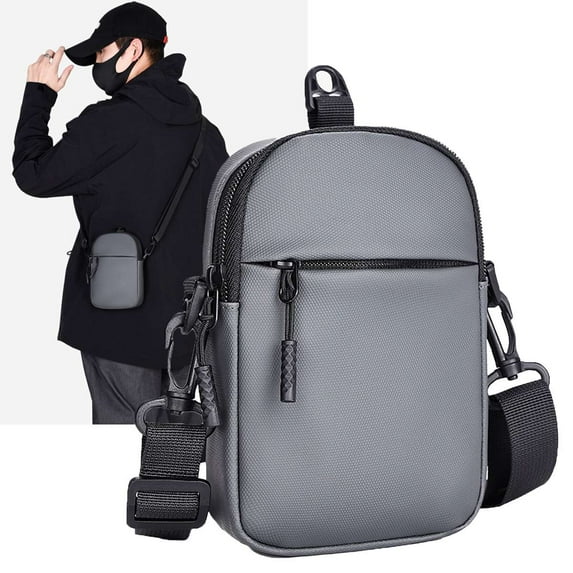 Spencer Crossbody Bag Mens Shoulder Bag Waterproof Crossbody Purse Outdoor Sling Bag Casual Satchel Bag for Men, 5.1"x1.6"x6.7"