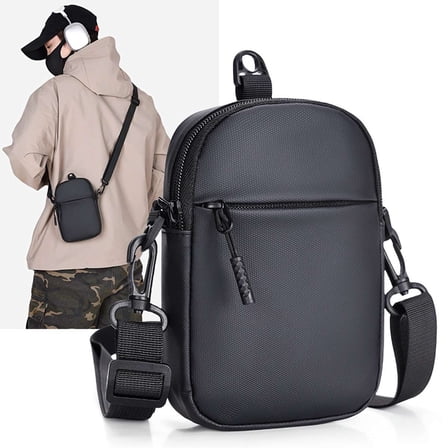 Spencer Crossbody Bag Mens Shoulder Bag Waterproof Crossbody Purse Outdoor Sling Bag Casual Satchel Bag for Men, 5.1"x1.6"x6.7"