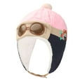 thumbnail image 1 of Spencer Cute Baby Toddler Winter Hat Pilot Aviator Fleece Warm Hat Earflap Cap for Kids Boys Girls, Pink, 1 of 10