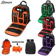 Spencer DSLR Camera Backpacks Waterproof Camera Bags for SLR/DSLR Camera, Lens and Accessories, Orange