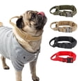 thumbnail image 1 of Spencer Dog Collar Soft Padded Breathable Nylon Dog Collars Adjustable Training Pet Collars with Control Handle & Metal Buckle for Medium Large Dogs (L, Red), 1 of 8