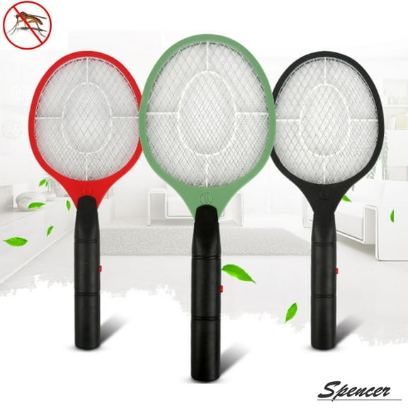 Spencer Electric Fly Swatter Killer Racket Bug Zapper for Mosquito & Insect Repellent Killer,Green