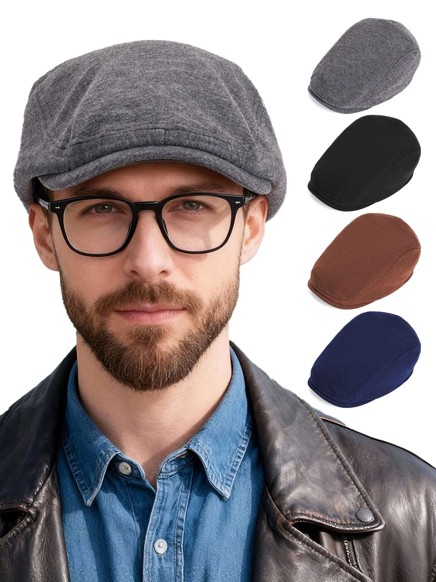 Spencer Flat Ivy Gatsby Newsboy Driving Elastic Male Hat, Beret Hat ...
