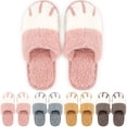 thumbnail image 1 of Spencer Fuzzy Slippers for Women Men, Comfy House Slipper Outdoor Indoor Warm Plush Bedroom Shoes Cute Cat Paw Slip-On Slipper, 1 of 9