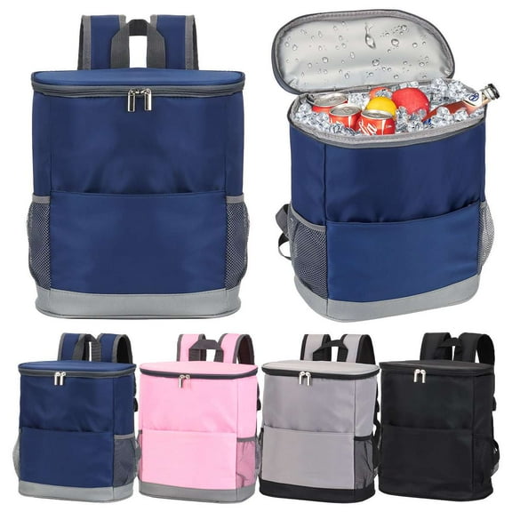Spencer Insulated Cooler Backpack Outdoor, Leak Proof Waterproof Cooler Bag, Portable Lightweight Beach Travel Picnic Camping Lunch Backpack for Men and Women, Pink