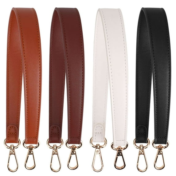 Spencer Interchangeable Bag Strap Purse Handle Strap Leather Shoulder Belt Handbag Replacement Bag Accessories, 18.5 x 1 Inch, White
