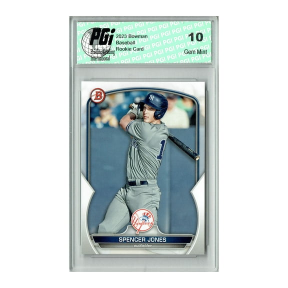 Spencer Jones 2023 Bowman Draft #BD-196 New York Yankees Rookie Card PGI 10