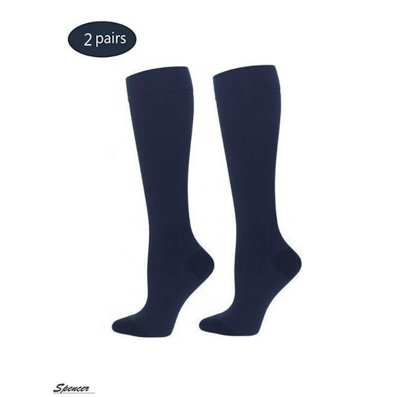 Spencer Knee High Graduated Compression Socks, 2 Pack ( Men's & Women's)
