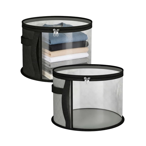 Spencer Large Stackable Hat Storage Boxes, Cowboy Hat Organizer for Closet, Wide Brims Hat Carrier Case with Carrying Handles