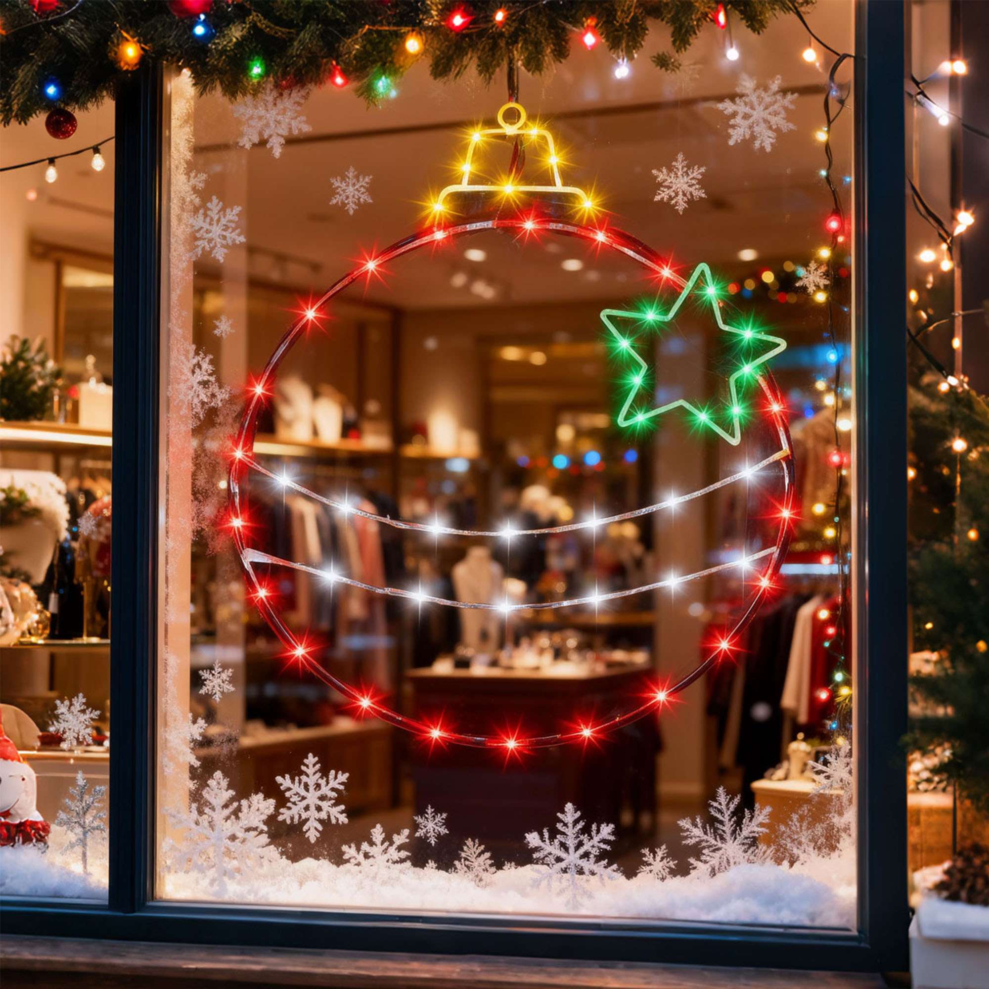 Spencer Lighted Christmas Decorations 8 Modes Lighted Display Hanging