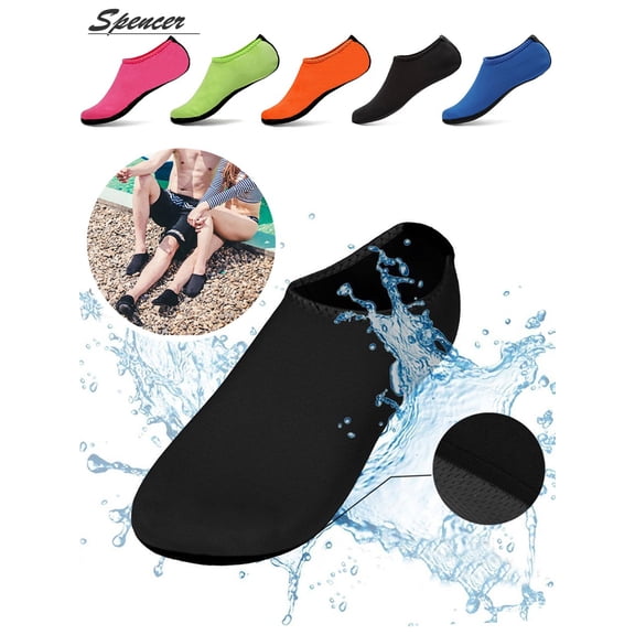 Spencer Men Women Barefoot Water Skin Shoes Aqua Socks for Beach Swim Surf Yoga Exercise Shoes