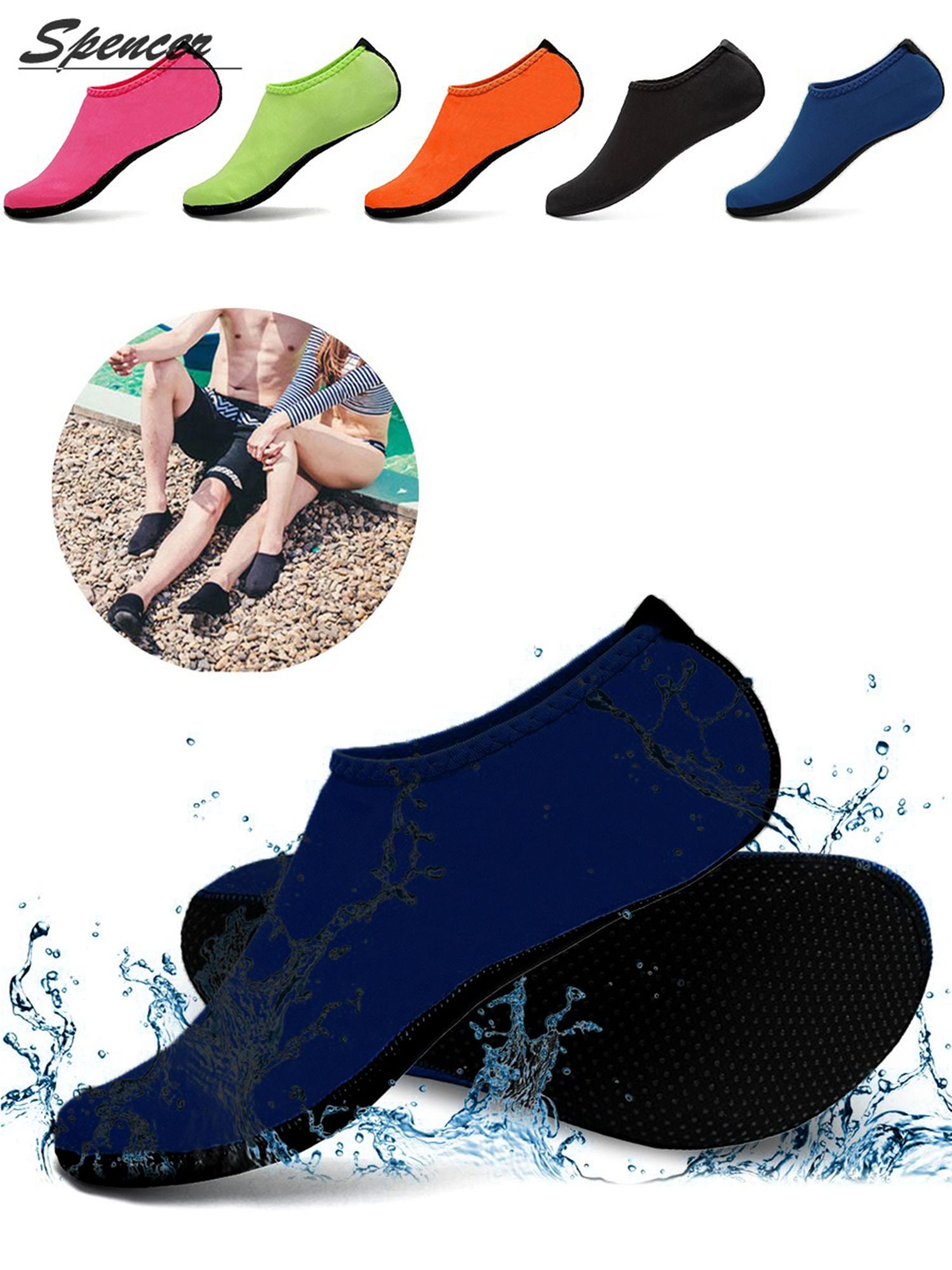 Spencer Quick Dry Non-Slip Mesh Aqua Shoes for Men & Women, Ideal for