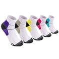 thumbnail image 1 of Spencer Men's and Women's Running Gym Ankle Compression Socks, Blue (5 Counts), 1 of 10