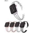 thumbnail image 1 of Spencer Metal Replacement Watch Strap Bands Wristband Bangle Bracelet Compatible for Apple iWatch Series 7 6 5 4 3 2 1 38mm 40mm For Women Girls "Silver", 1 of 5