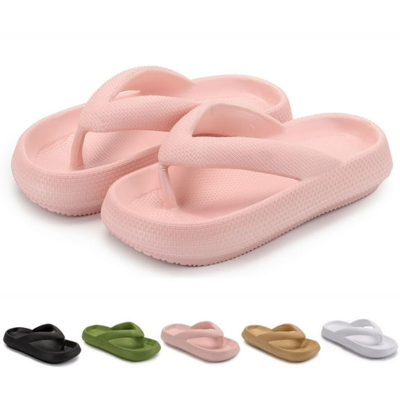 Spencer Non-Slip Clouds Slippers for Women Men Comfy Bathroom Slippers Cushion Thick Sole Slide Sandals Quick Drying Flip Flops
