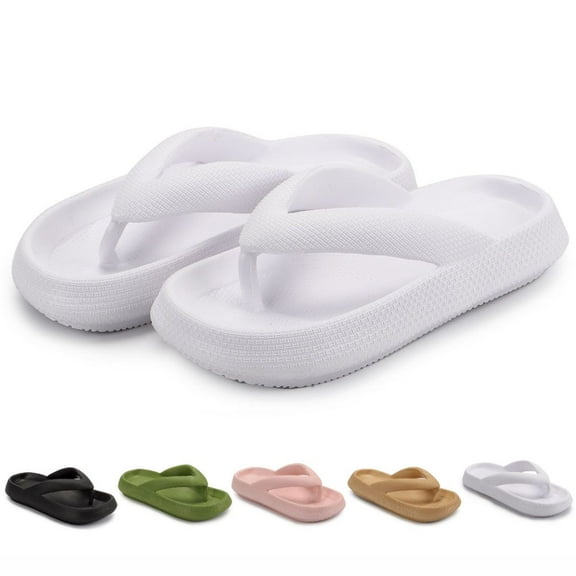 Spencer Non-Slip Clouds Slippers for Women Men Comfy Bathroom Slippers Cushion Thick Sole Slide Sandals Quick Drying Flip Flops