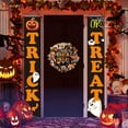 thumbnail image 1 of Spencer Outdoor Halloween Decorations - Trick or Treat & It's October Witches Halloween Porch Hanging Banner Decorations for Front Door or Indoor Halloween Welcome Signs "#C", 1 of 6