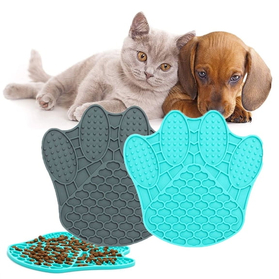 Spencer Paws Licking Mat for Dogs and Cats, Dog Slow Feeder Pat Dog Interactive Mat for Boredom Reducer, Calming Anxiety