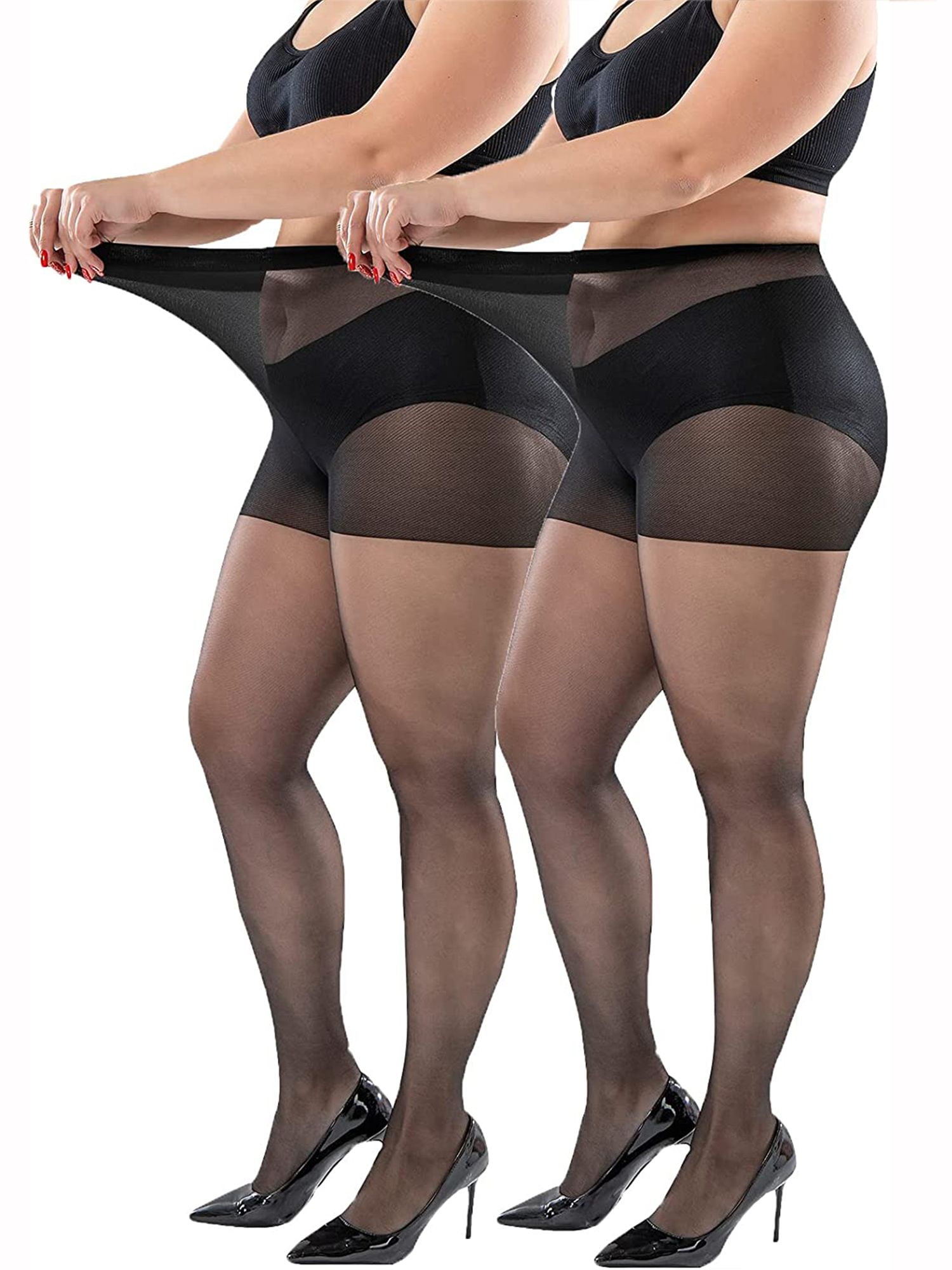 Opaque Tights Footless Pantyhose Plus Size Plus Size Footless Pantyhose Mature Women In Tights Stylish And