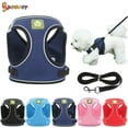 thumbnail image 1 of Spencer No Pull Dog Cat Harness Pet Vest Adjustable Reflective No Choke with Leash Mesh Soft Corduroy for Small Dog Cat Outdoor Walking Travel "Navy, M", 1 of 10