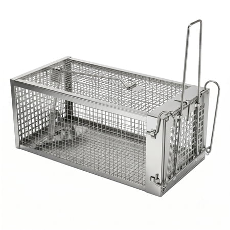 Spencer Rat Trap Cage Small Live Animal Humane Cage Pest Rodent Mouse Control Bait Catch Pest Mouse Trap Cage 11 x 5.5 x 4.3 inches