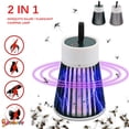 thumbnail image 1 of Spencer Rechargeable Mosquito Killer USB LED Light Electrc Electric Indoor Lamp Fly Bug Insect Zapper Trap Pest for Home Outdoor Camping (Gray - no switch), 1 of 9