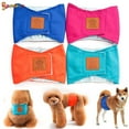 thumbnail image 1 of Spencer Reusable Belly Bands for Male Dogs - Washable Dog Diapers Male Puppy Nappies Wrap for Small Pets (L: Waist 16.1"-18.1",Blue), 1 of 8