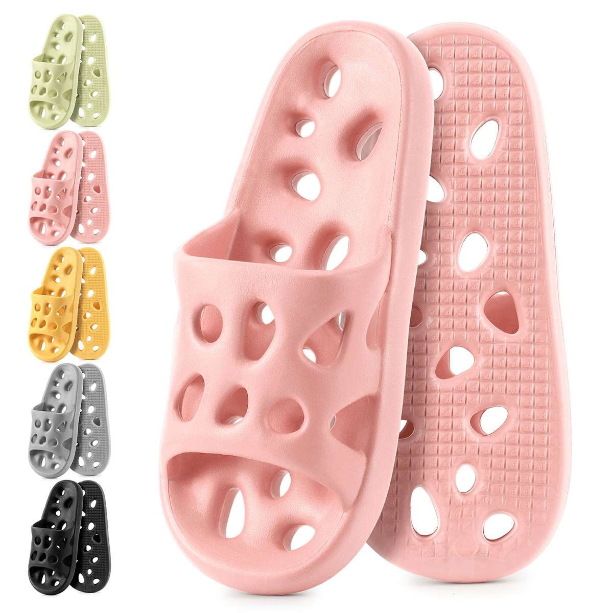 Spencer Shower Shoes for Women Men, Quick Drying Non Slip Bath Slippers ...