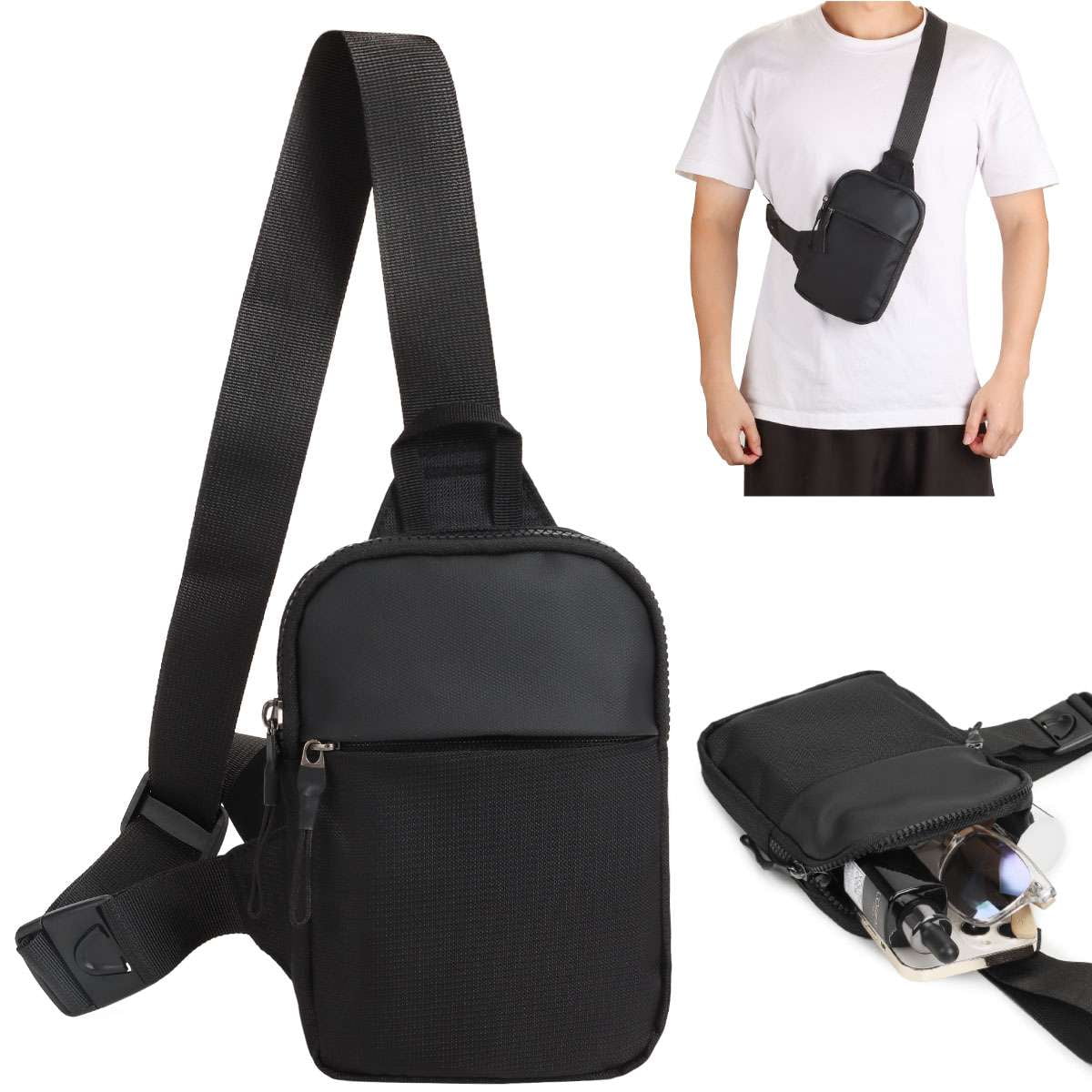 Sling Bags Crossbody Backpack Waterproof Women Men Travel Daypack Small Chest Bag Outdoor Hiking Sports Bags