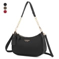 thumbnail image 1 of Spencer Small Purses and Handbags for Women Zipper Crossbody Bag PU Shoulder Bag Evening Clutch with 2 Removable Straps, Black, 1 of 11