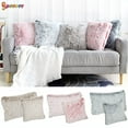 thumbnail image 1 of Spencer Soft Faux Fur Throw Pillow Covers Luxury Plush Shaggy Cushion Cover Case for Sofa Couch Bed Home Decorative (18" X 18",Khaki), 1 of 8