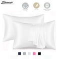 thumbnail image 1 of Spencer Solid Pillowcases, King, White, 1 of 10