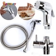 thumbnail image 1 of Spencer Stainless Steel Toilet Handheld Bidet Sprayer Kit Bathroom Shower Water Spray Head Set, 1 of 9