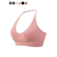 thumbnail image 1 of Spencer Strappy Bra Sports Bras for Women, Halter Neck Backless Padded Impact Strappy Bra Workout Gym Yoga with Removable Cups, Pink, 1 of 9