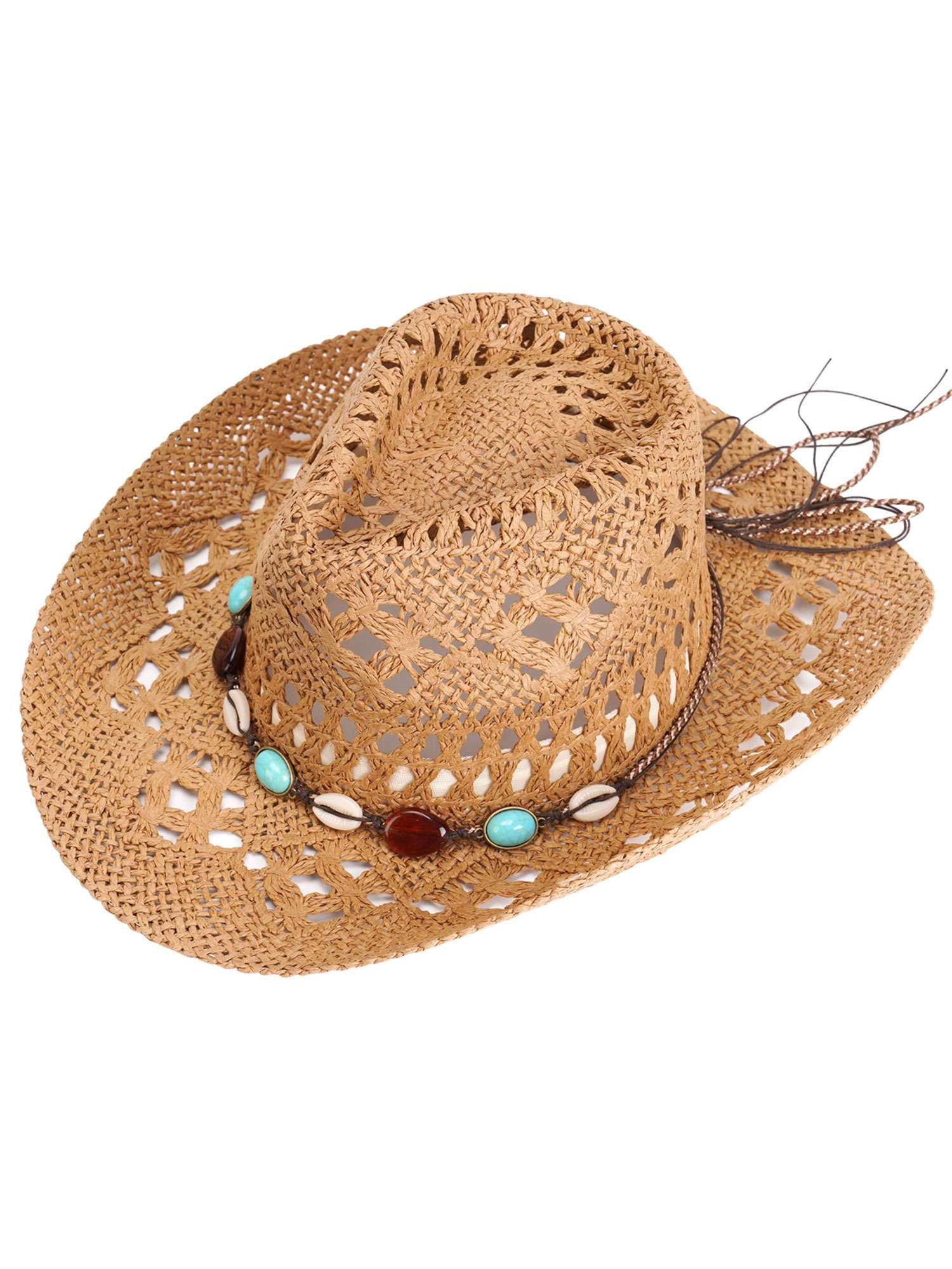 Spencer Straw Wide Brim Cowboy Hat for Adult Men Women  display picture 2