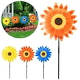 thumbnail image 1 of Spencer Sunflower Wind Spinner Windmill Sculpture Outdoor Garden Pinwheels Decor for Home Outside Yard Lawn Art Decoration, Orange, 1 of 10