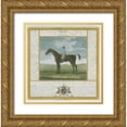 thumbnail image 1 of Spencer, Thomas 26x26 Gold Ornate Wood Framed with Double Matting Museum Art Print Titled - Portrait and Pedigree, Sportley, 1 of 4