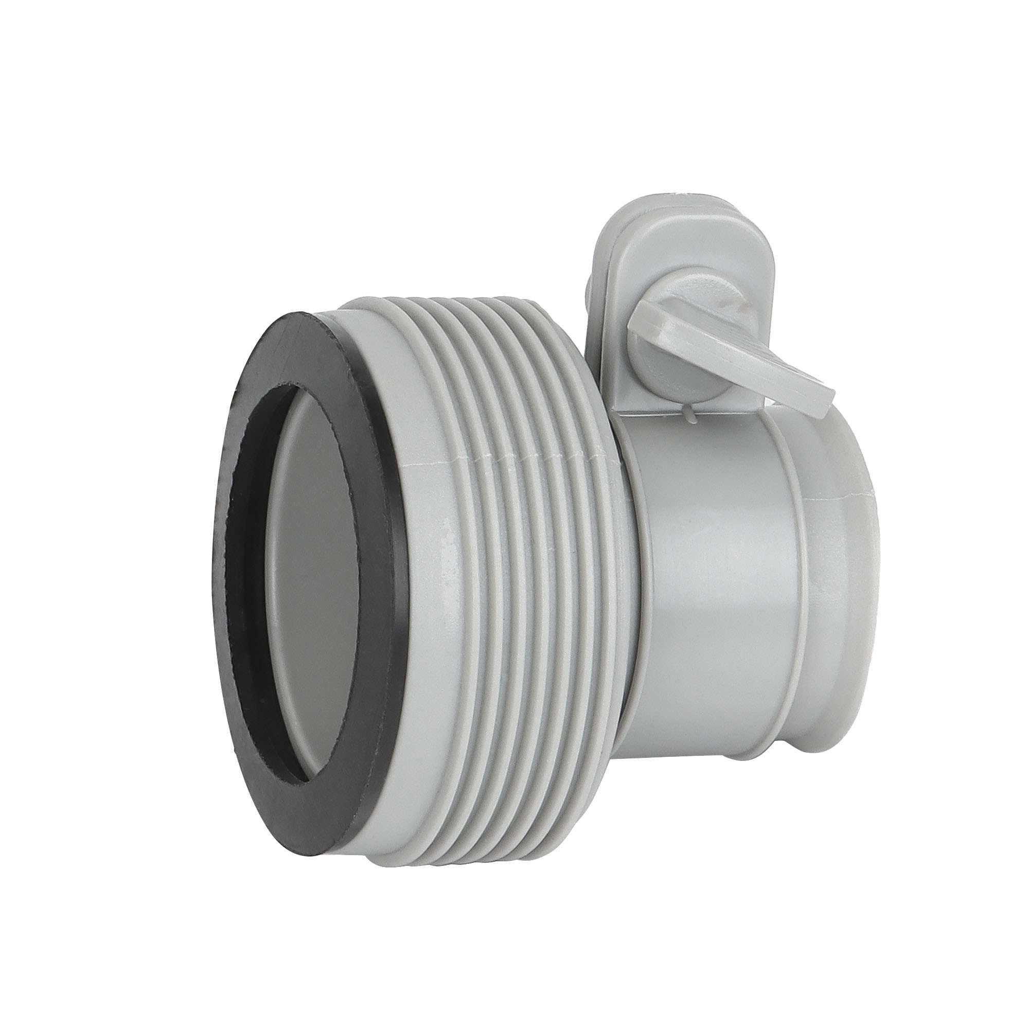 Spencer Type B Hose Adapter 1.25 inch to 1.5 inch Plastic Pool Hose