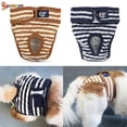 thumbnail image 1 of Spencer Washable Adjustable Dog Diapers Female, Reusable Doggie Diaper Wraps High-Absorbent Pet Physiological Pant for Small Medium Female Dogs "S,Blue", 1 of 8