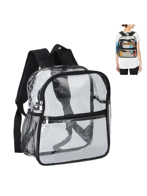 Waterproof Clear Backpack See Through Backpack Unisex Transparent Bag for Work, Security, Stadium, Sport Events