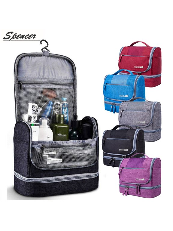 Waterproof Hanging Travel Cosmetics Toiletry Bag Mildew proof Makeup Organizer Wash Bag Dop Kit for Women and Men for Vacation, Outdoor, Bathroom Organizer "Blue"