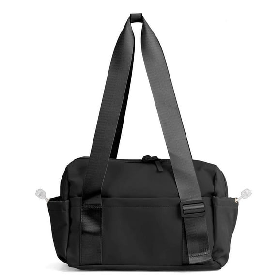 Spencer Waterproof Mini Gym Bag for Women Girls Small Gym Tote Bag with Wet Compartment Travel Duffle Bag Workout Sport Bag, Black