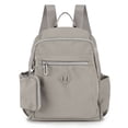 thumbnail image 1 of Spencer Waterproof Nylon Travel Backpack for Women Casual Shoulder Bag Lightweight Small Daypack Purse for Adult Hiking Camping Cycling, Gray, 1 of 9