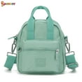 thumbnail image 1 of Spencer Waterproof Shoulder Bags for Women Mini Nylon Crossbody Travel Messenger Organizer Purse Handbag Lightweight Pocket Bag -（7*5*8.2inch, Green）, 1 of 9